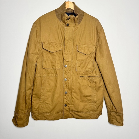 Powder River Outfitters Men's Cotton Utility Jacket Sz in Tan Khaki M - Picture 2 of 9